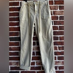 Judy Blue Light Khaki Drawstring Chinos